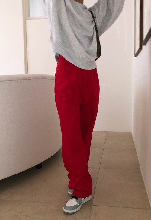 red pepper wide pants