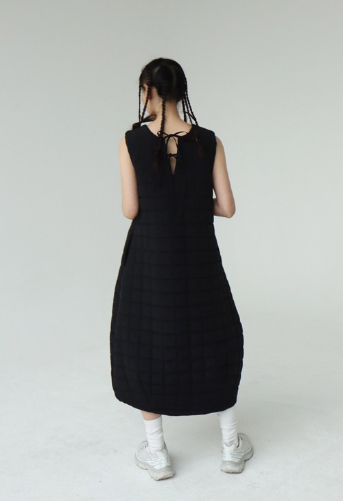 cocoon quilted dress